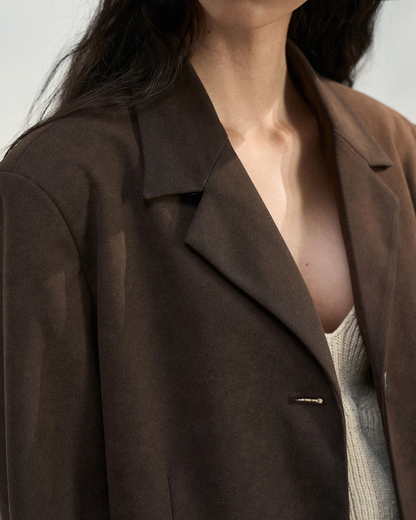 シャープラインスエードテーラード 10459