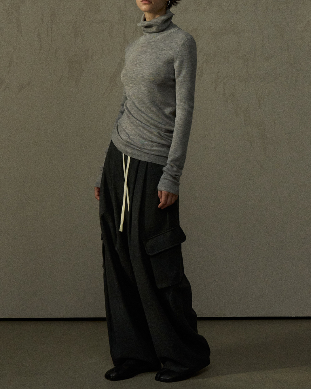 ハイネックスリムニットプルオーバー 10291