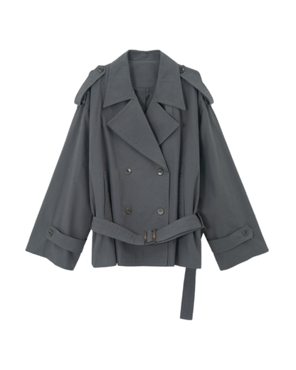 ダブルブレストミディジャケット 10221