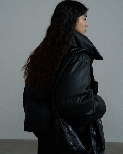 ハイネックコンパクトパファーコート 10373