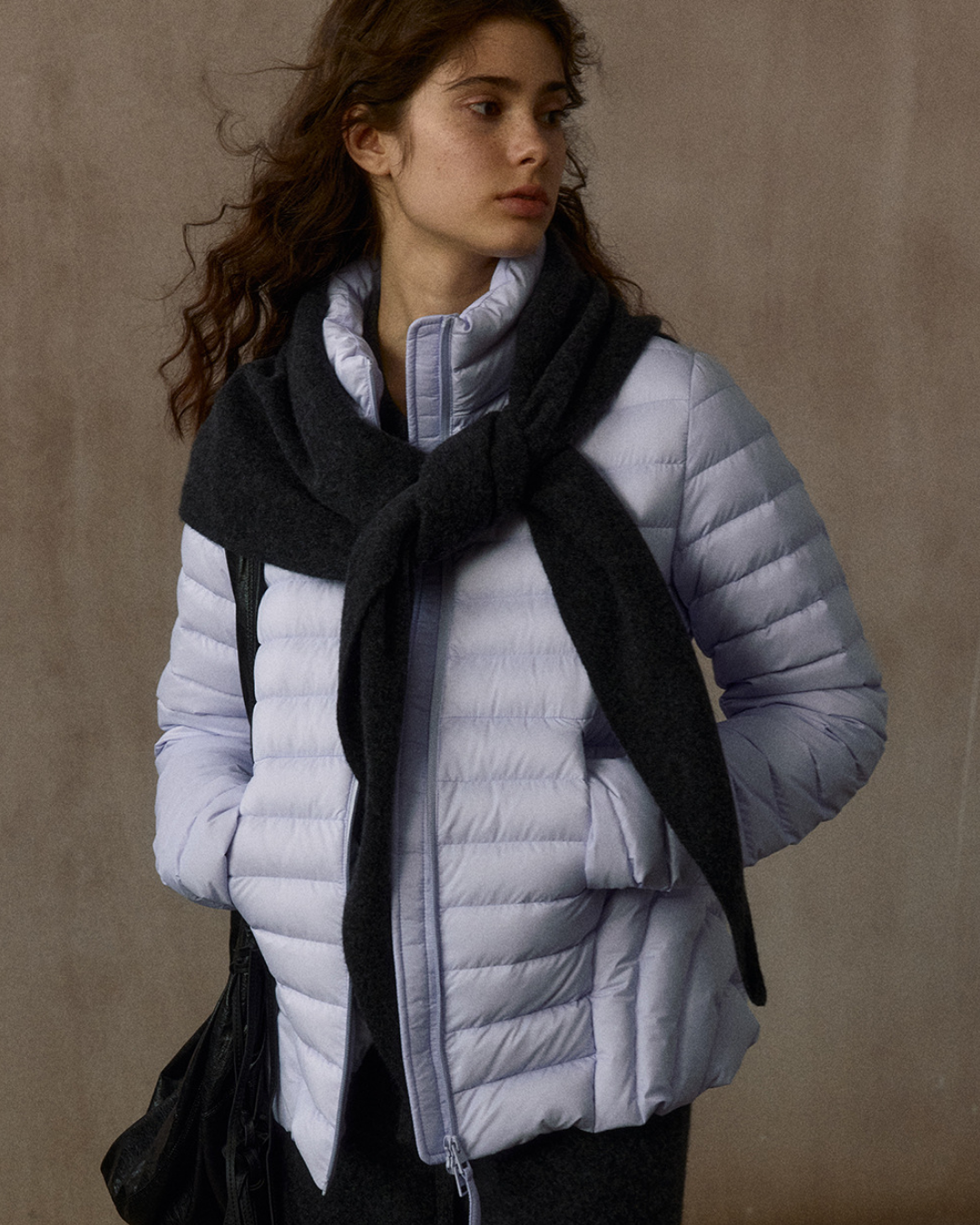 スタンドカラーショートスリムコート 10305