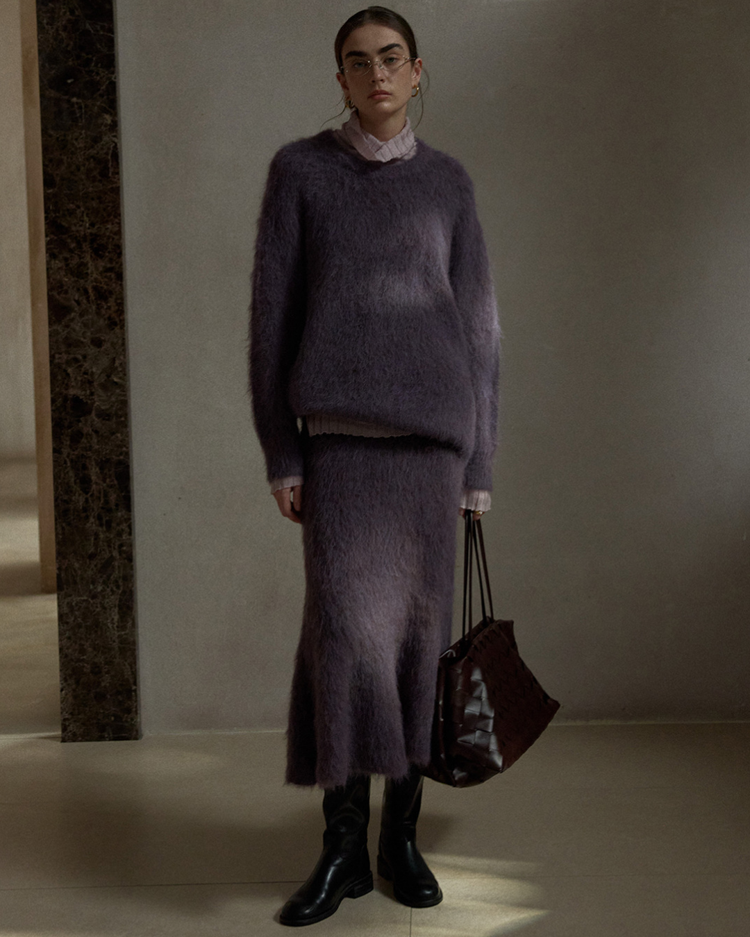 ストラクチャーモードニットプルオーバー 10397