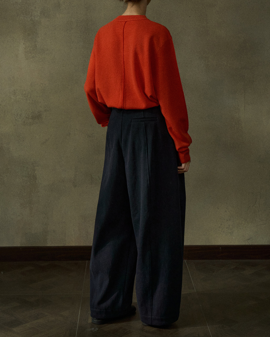 ハイウエストプリーツカーブパンツ 10224