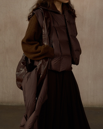 ダウンジャケットショートベスト 10239