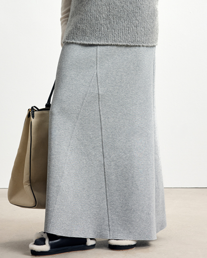 アシンメトリーデザインフレアロングスカート 10331