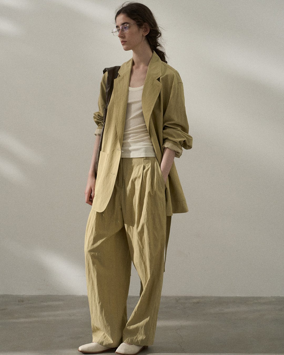 エッジラインテーラードロングジャケット 10366