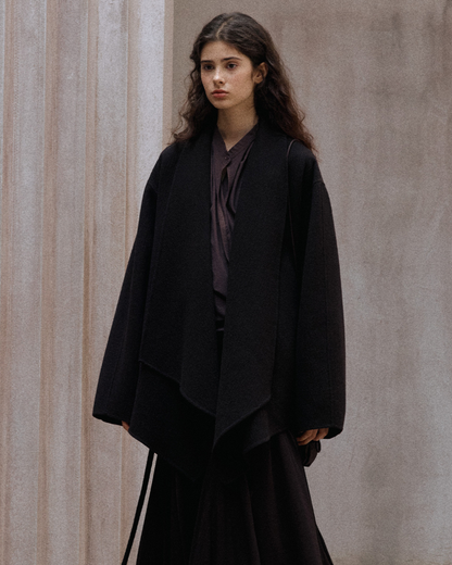 ビッグカラーデザインロングジャケット 10170