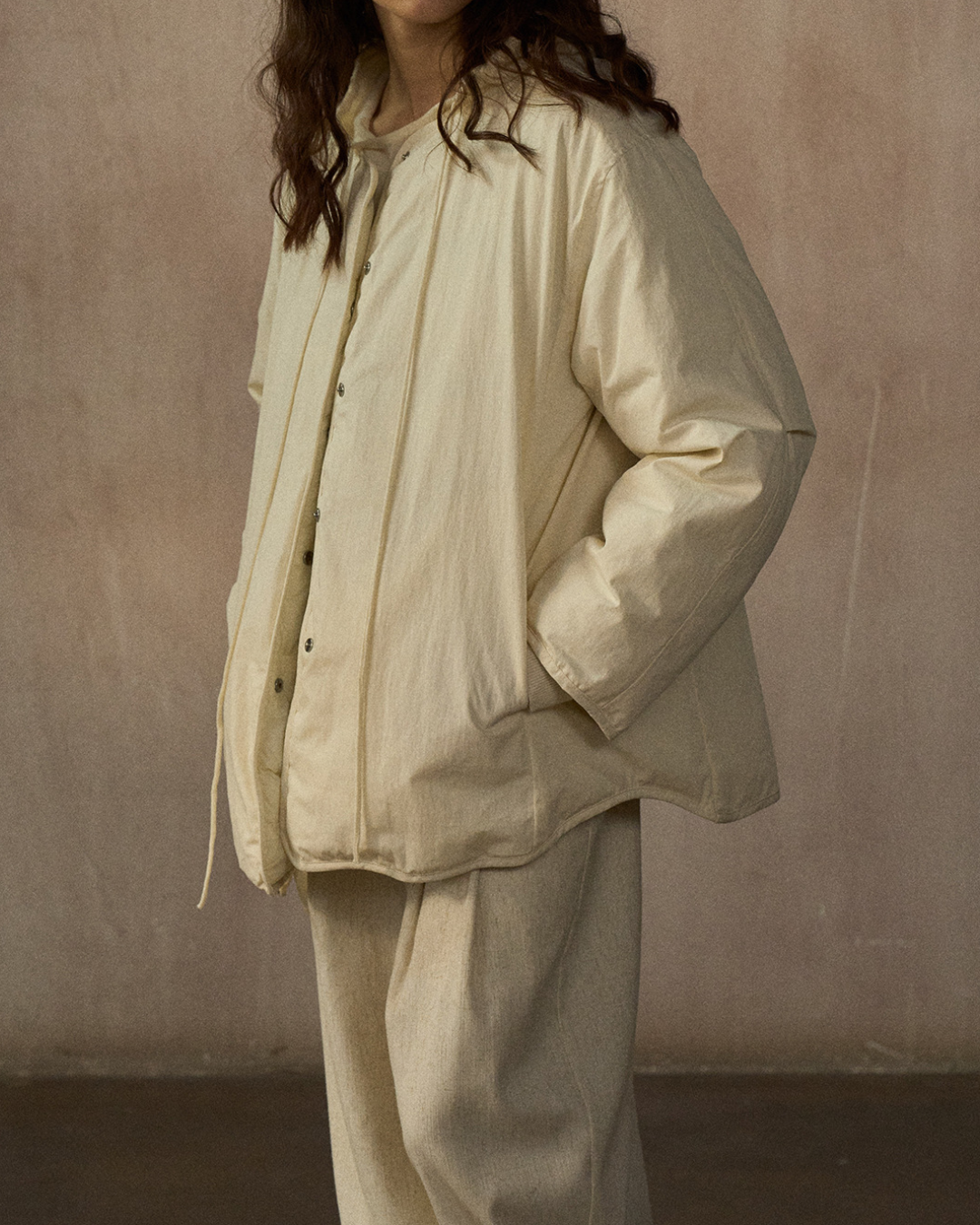 バイカラーリバーシブルダウンコート 10244