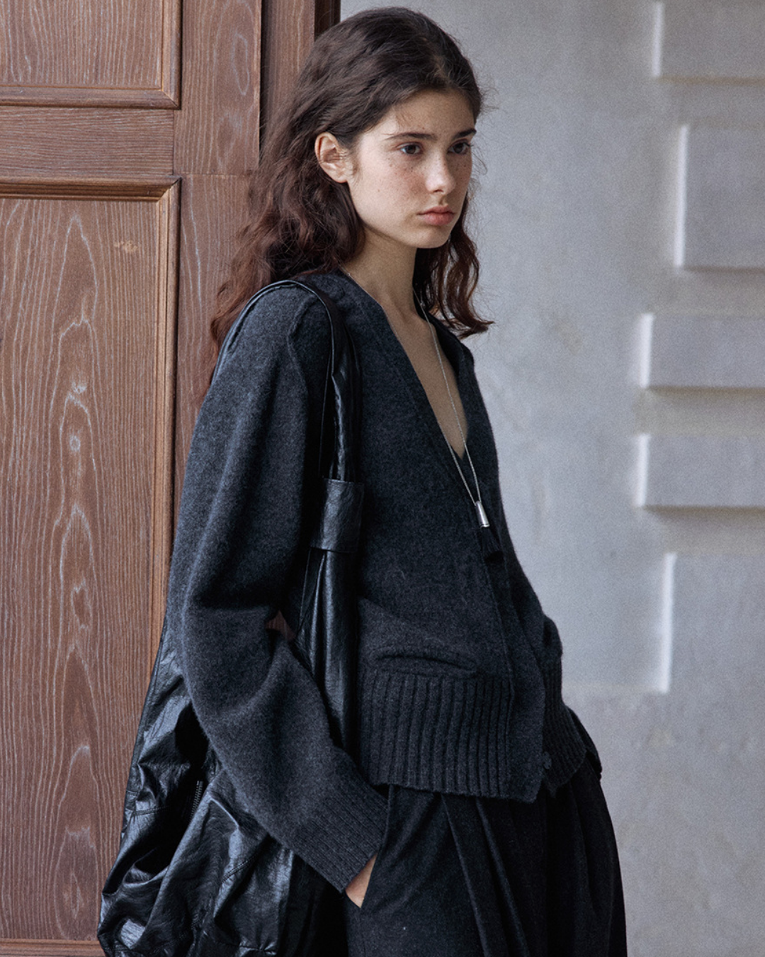 スリークショートニットカーディガン 10378