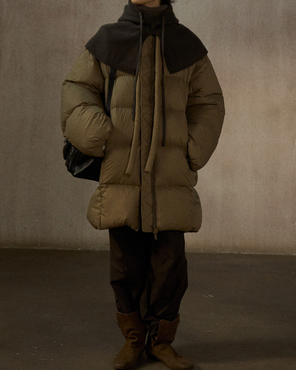 クルーネックミディストラップコート 10272