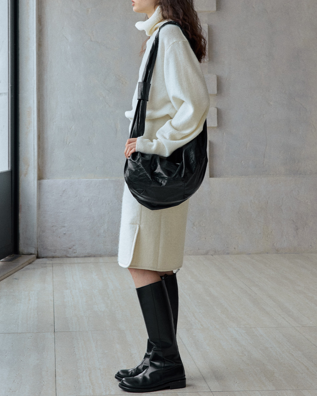 ハイウエストサイドスリットストレートスカート 10232