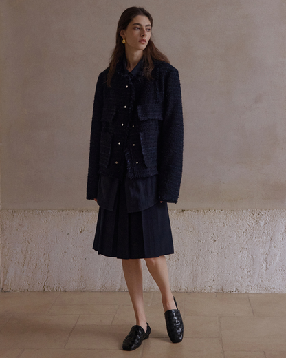 モードフリンジツイードジャケット 10413