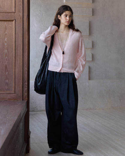 Vネックニットカーディガン 10169