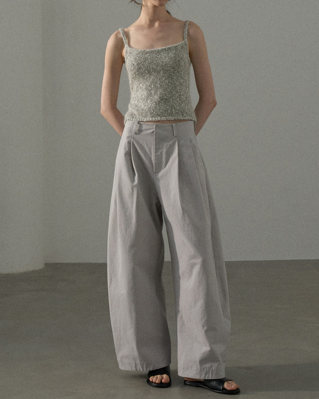 ハイウエストタックカジュアルパンツ 10229