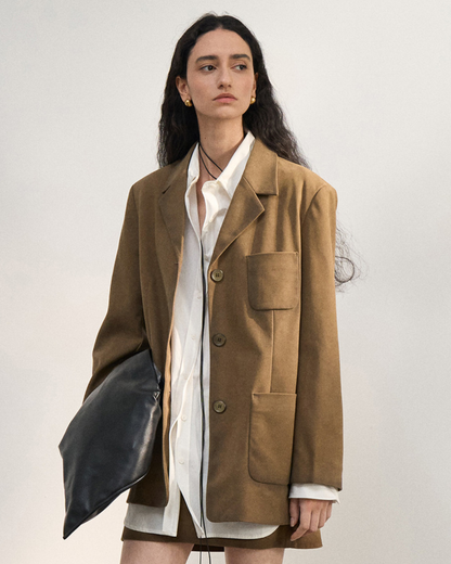 シャープラインスエードテーラード 10459