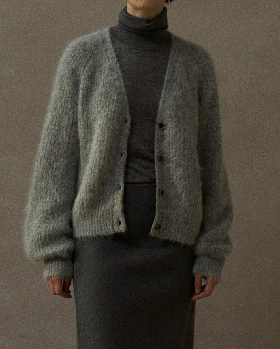 Vネックニットカーディガン 10264