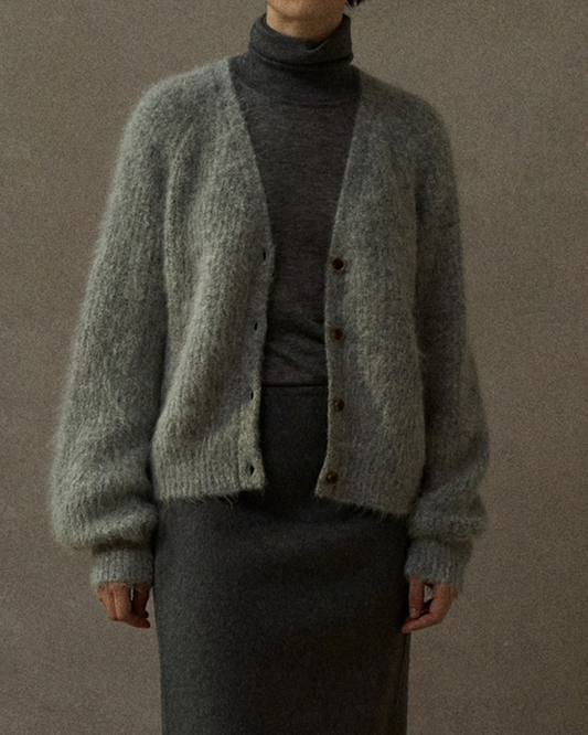Vネックニットカーディガン 10264