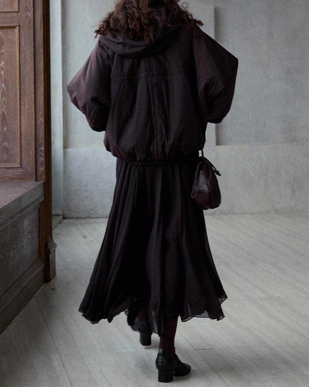 ミディフーディーカジュアルジャケット 10194