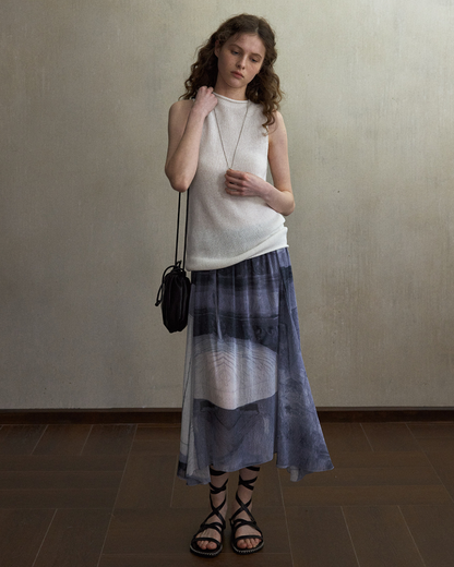 シリンダーハイネックノースリーブニット 10558