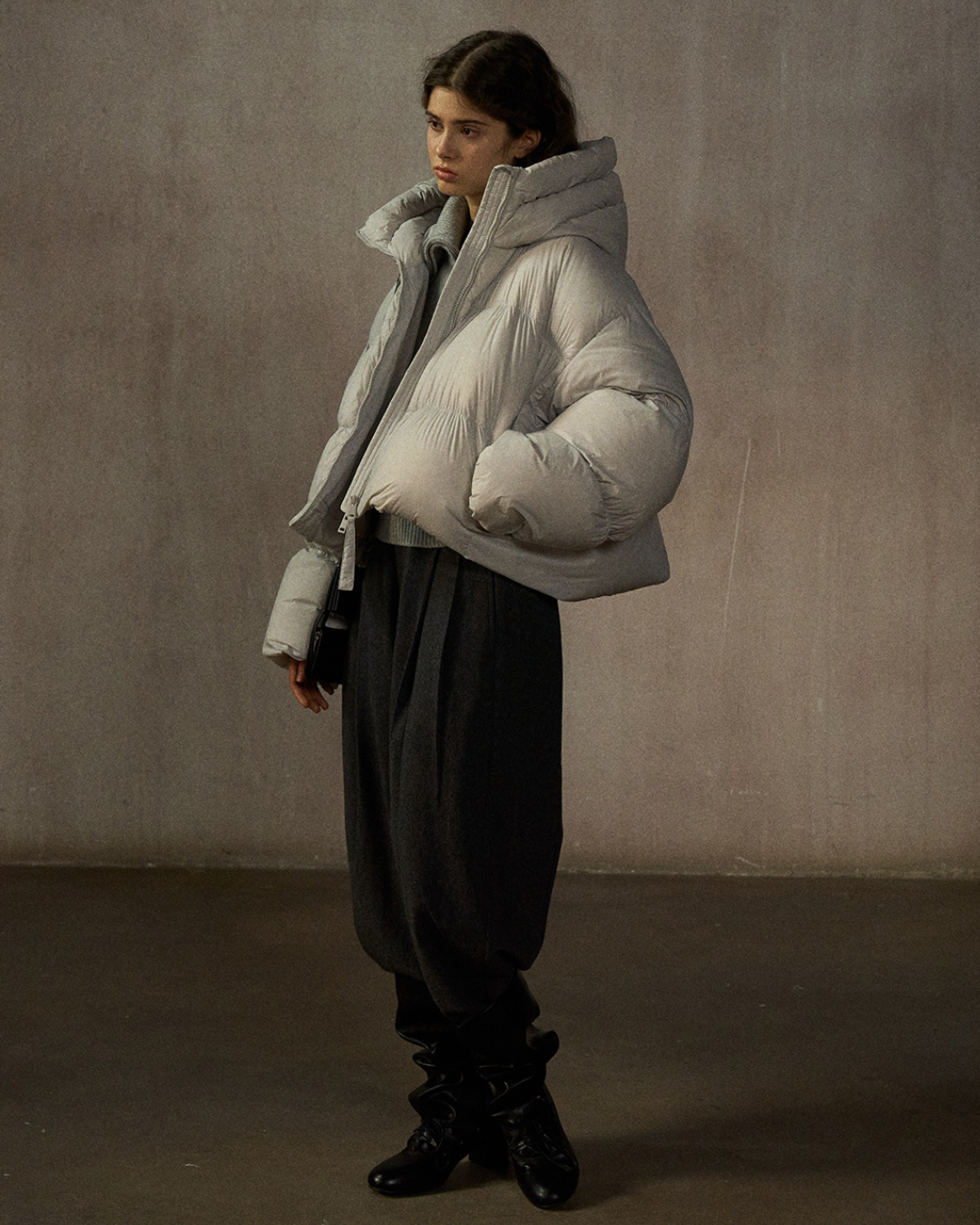 ショートフーディーダウンコート 10254