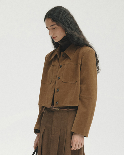 エフォートレススエードショートジャケット 10466