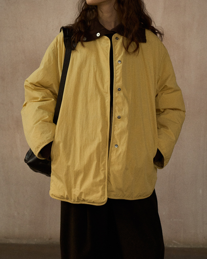 バイカラーリバーシブルダウンコート 10244