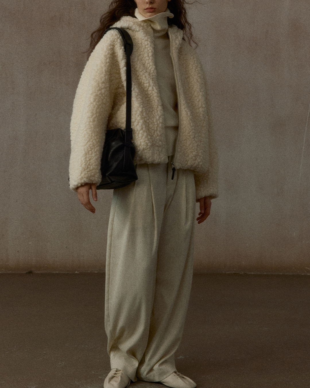 フーディーボアオーバージャケット 10326