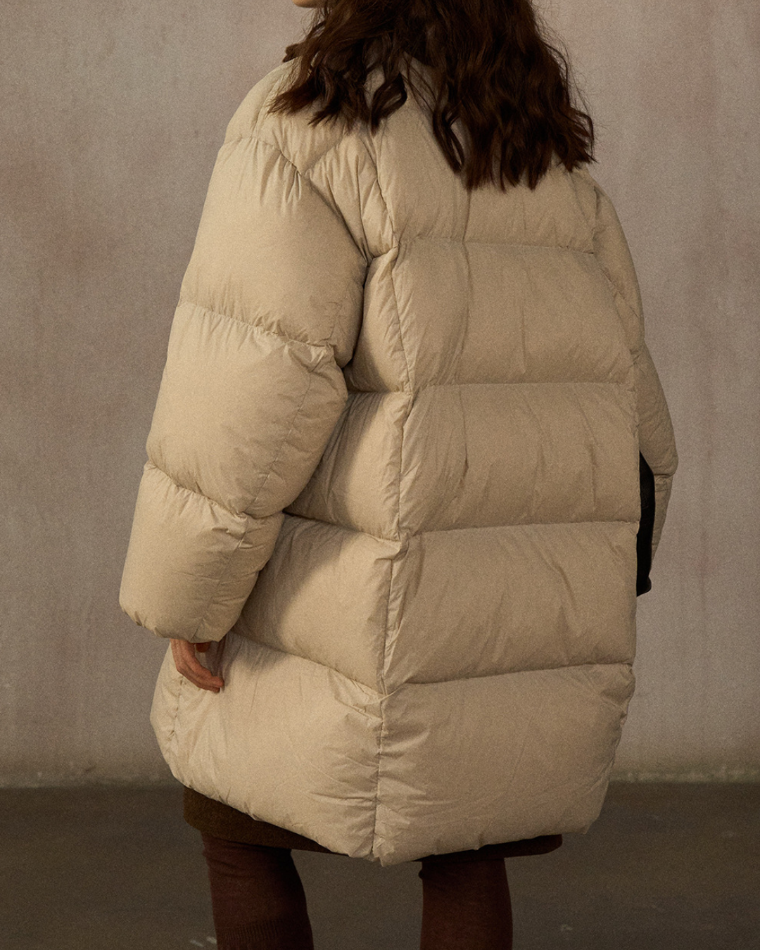 クルーネックミディストラップコート 10272