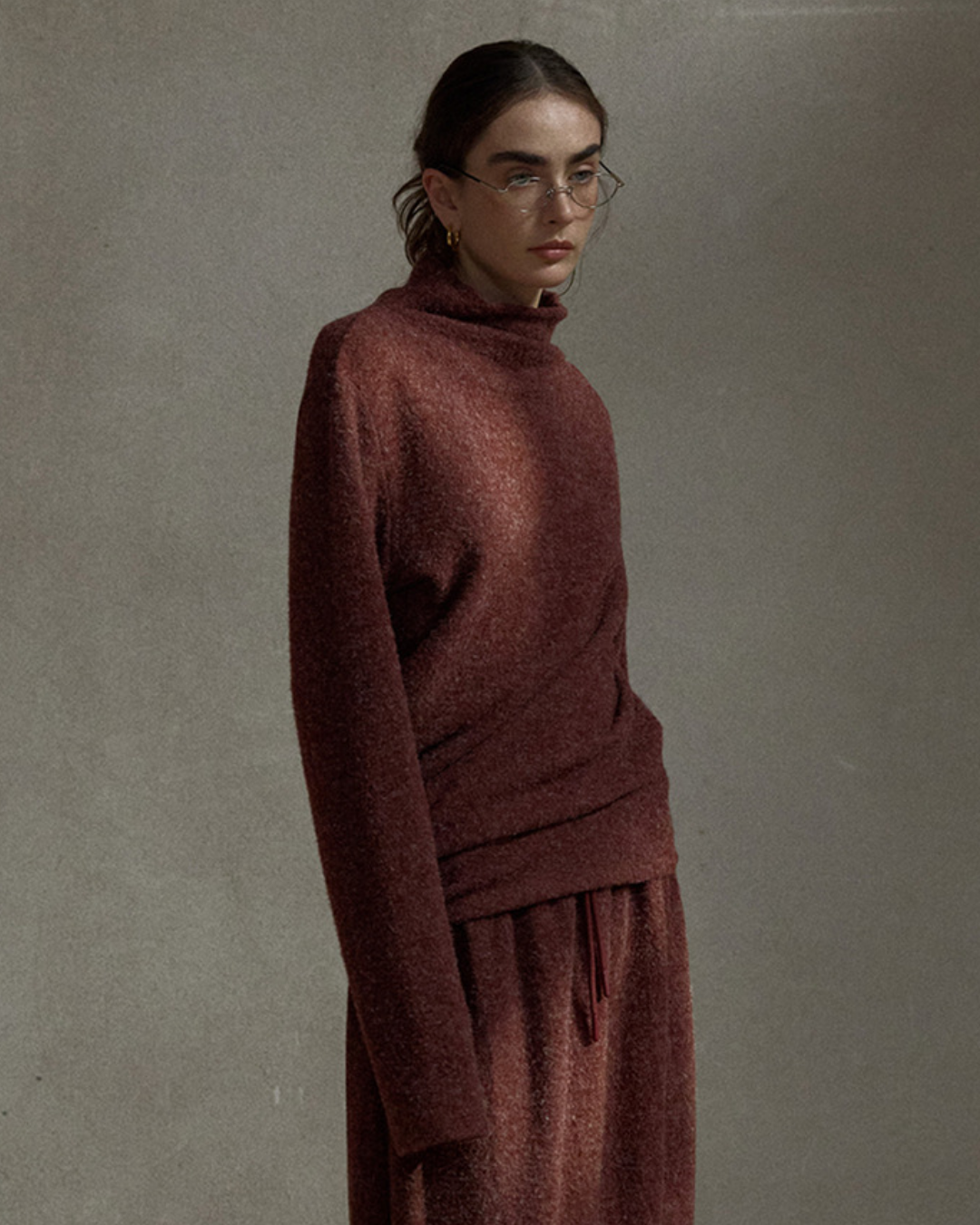 ベーシックニットハイネック 10486