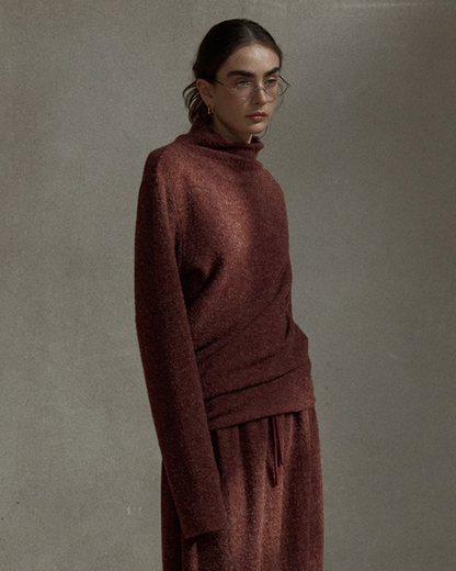 ベーシックニットハイネック 10486