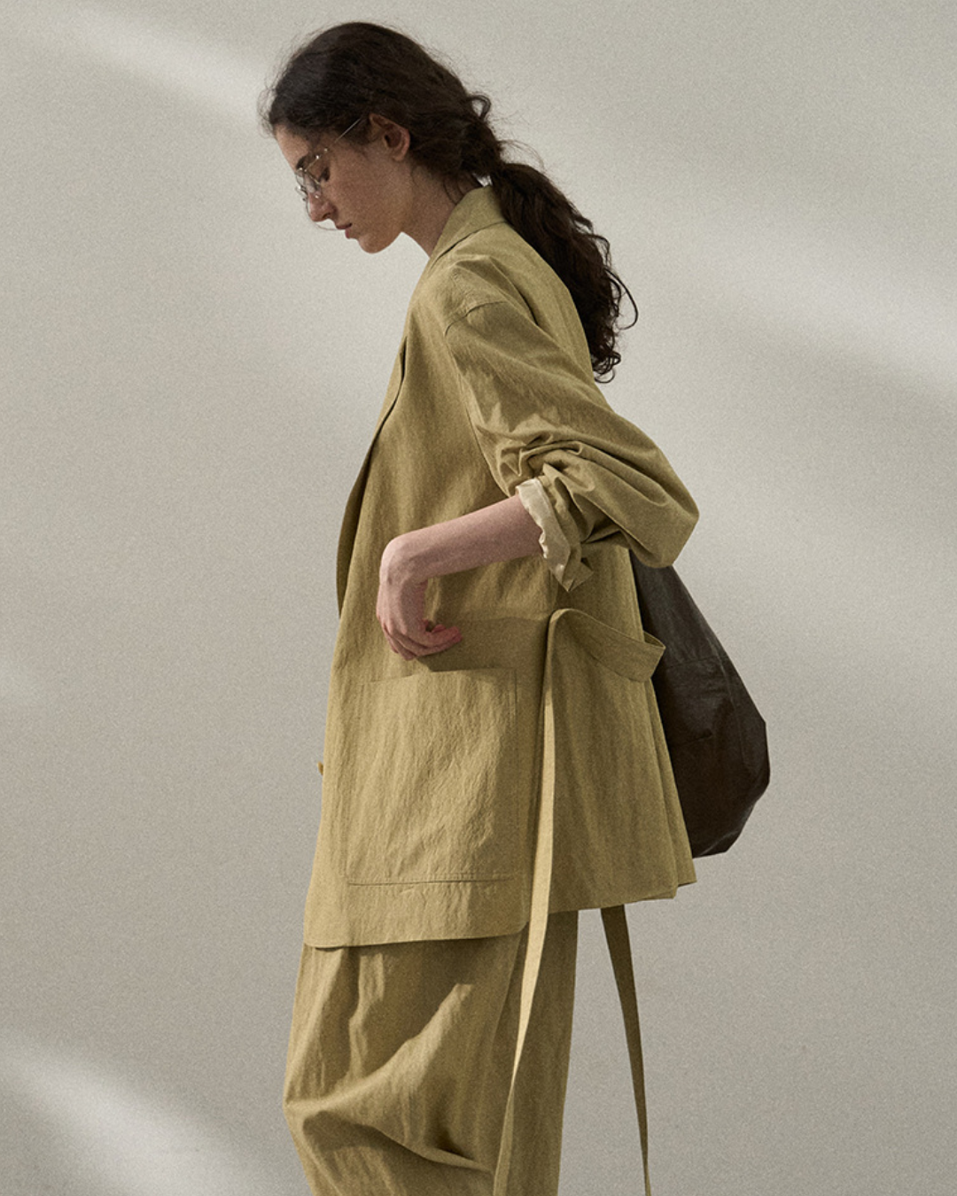 エッジラインテーラードロングジャケット 10366