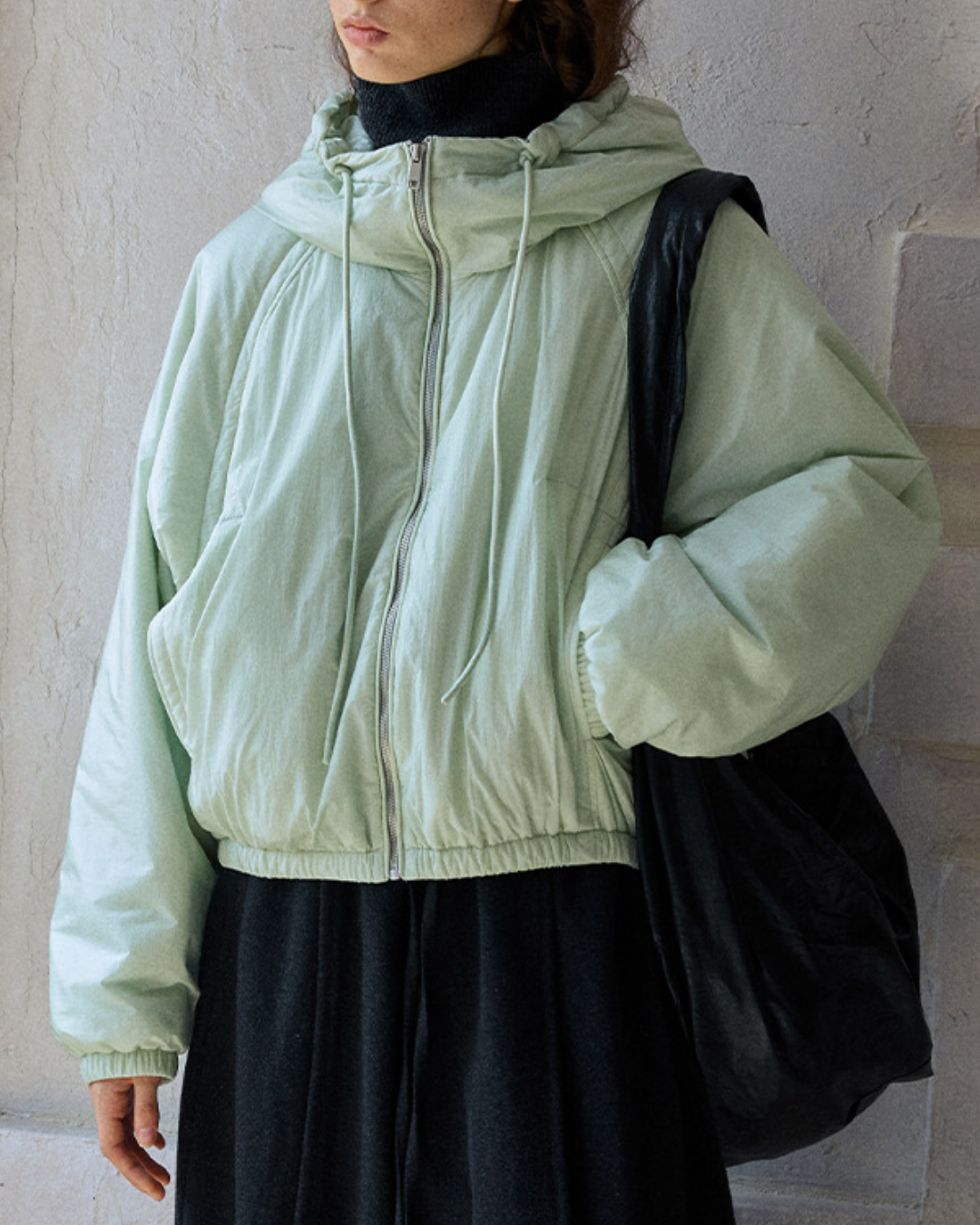 ミディフーディーカジュアルジャケット 10193