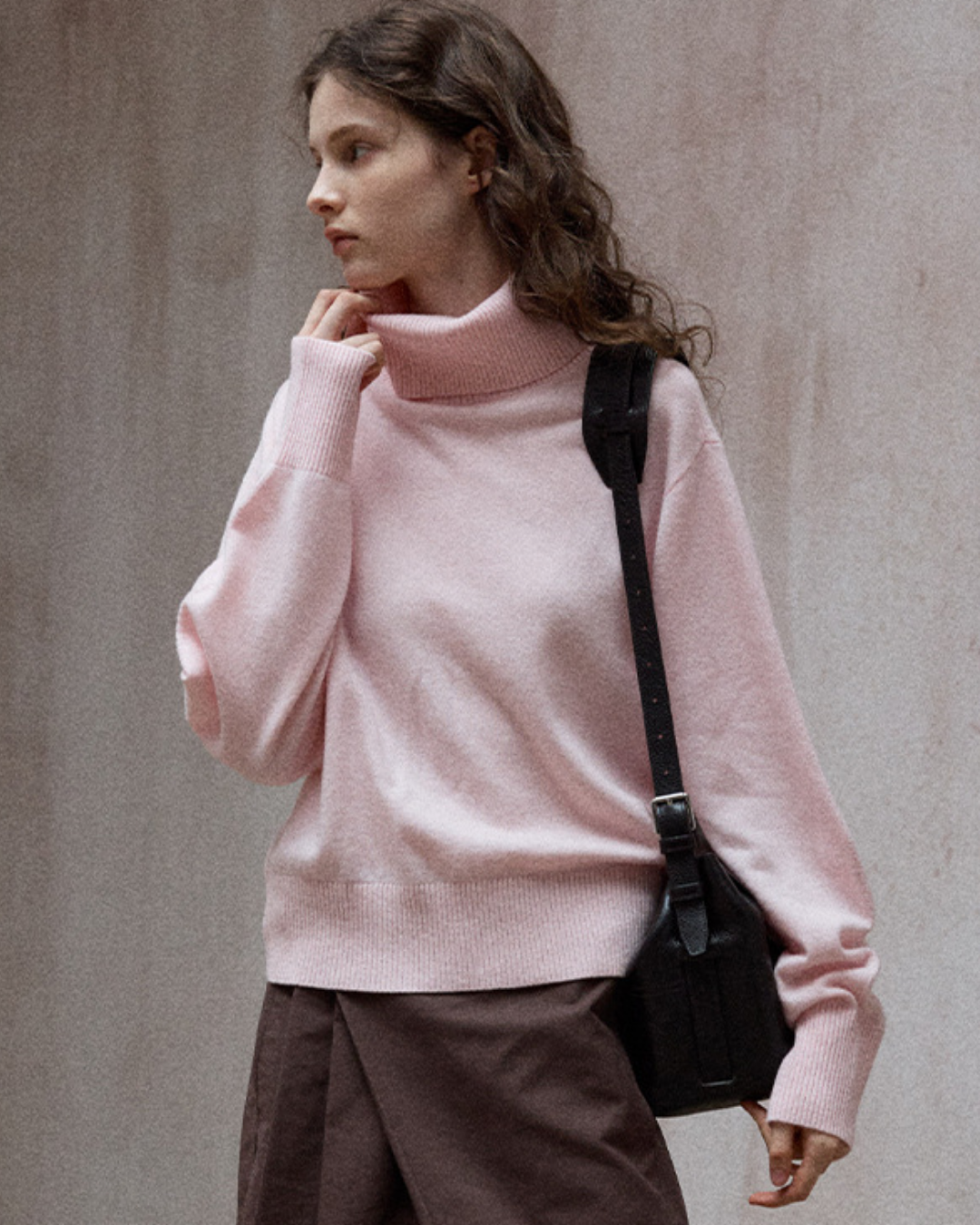 タートルネックウォームトーンニットプルオーバー 10138