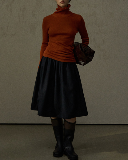 ハイネックスリムニットプルオーバー 10291