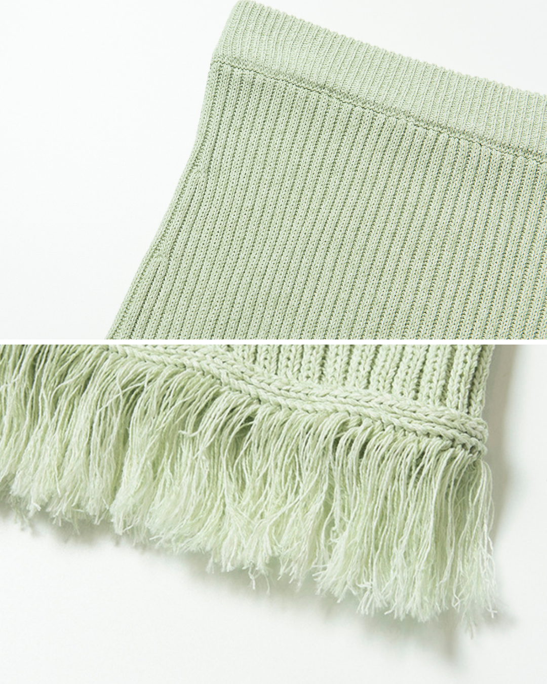 バックスリットフリンジニットスカート 10475