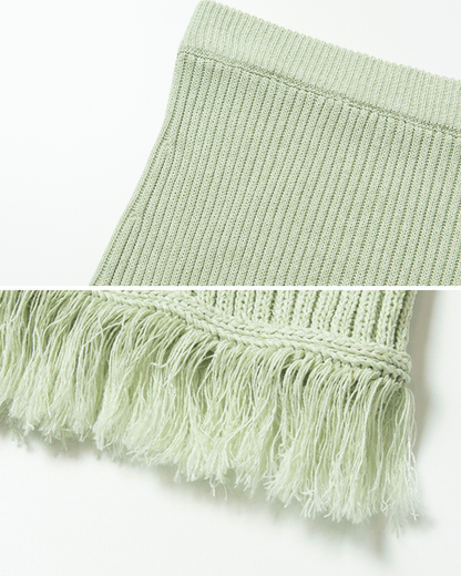 バックスリットフリンジニットスカート 10475