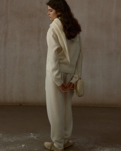 クロップドウエストゴムカジュアルパンツ 10312