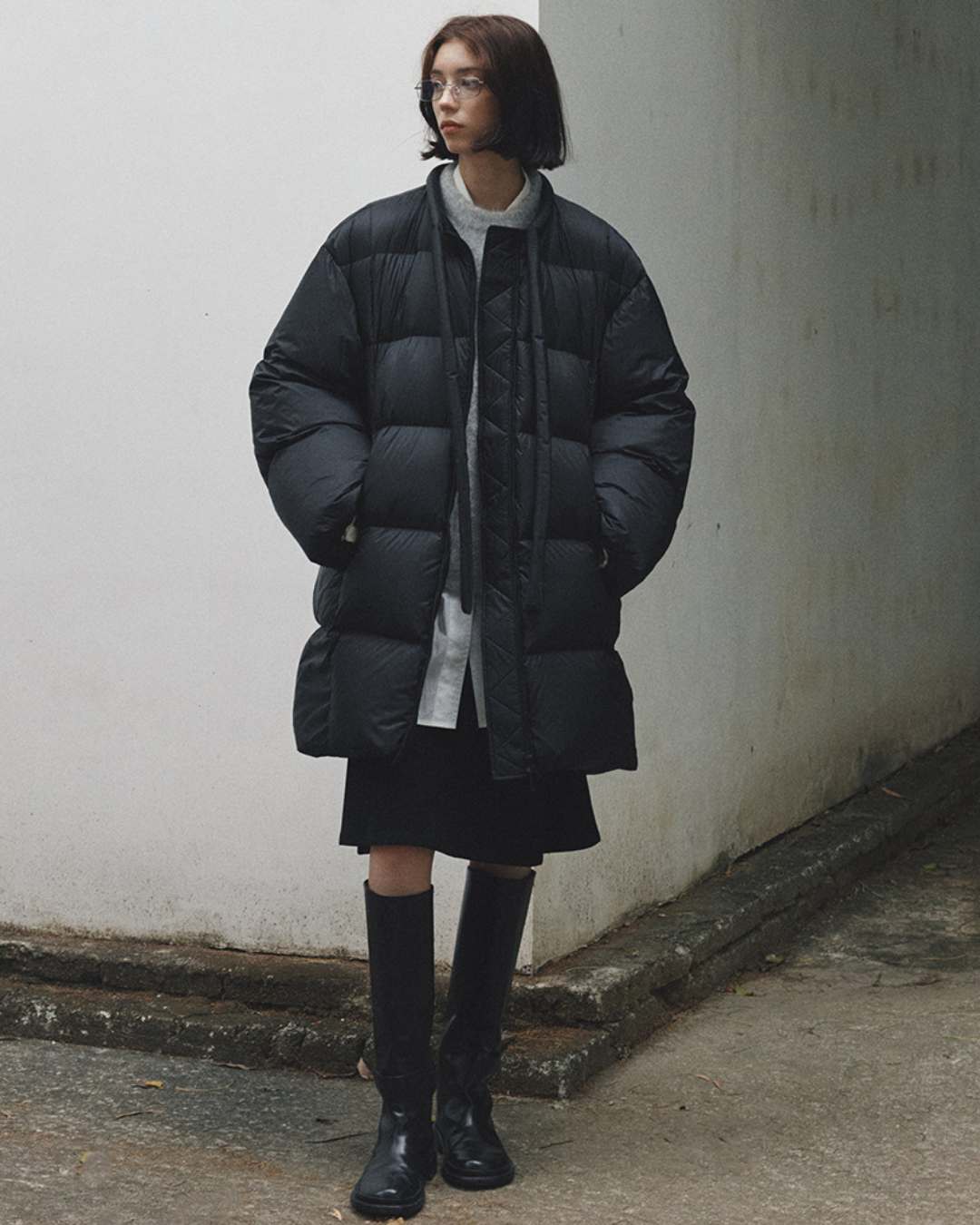 ストラップミドルジップコート 10390