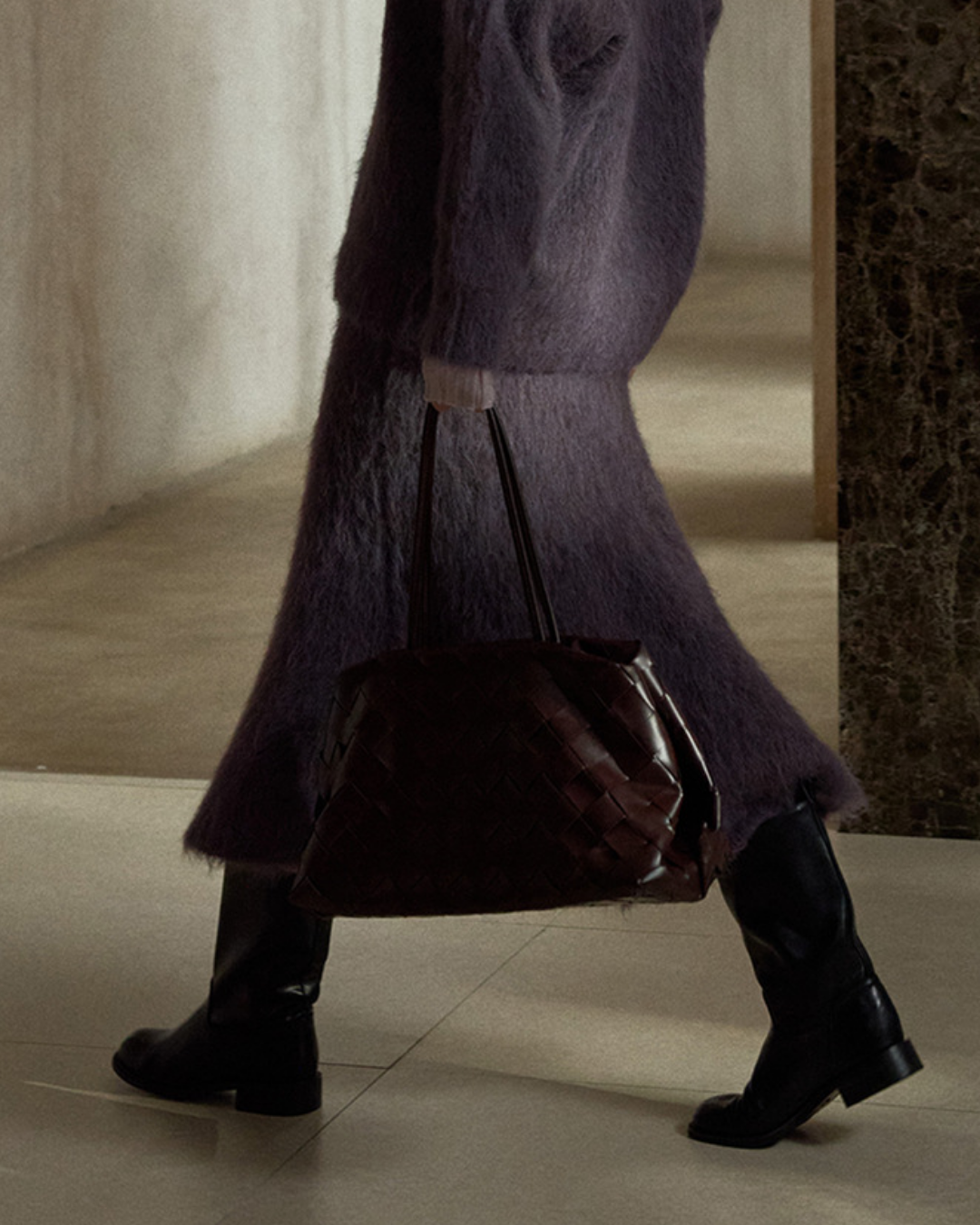 アシンメトリーフィッシュニットスカート 10402