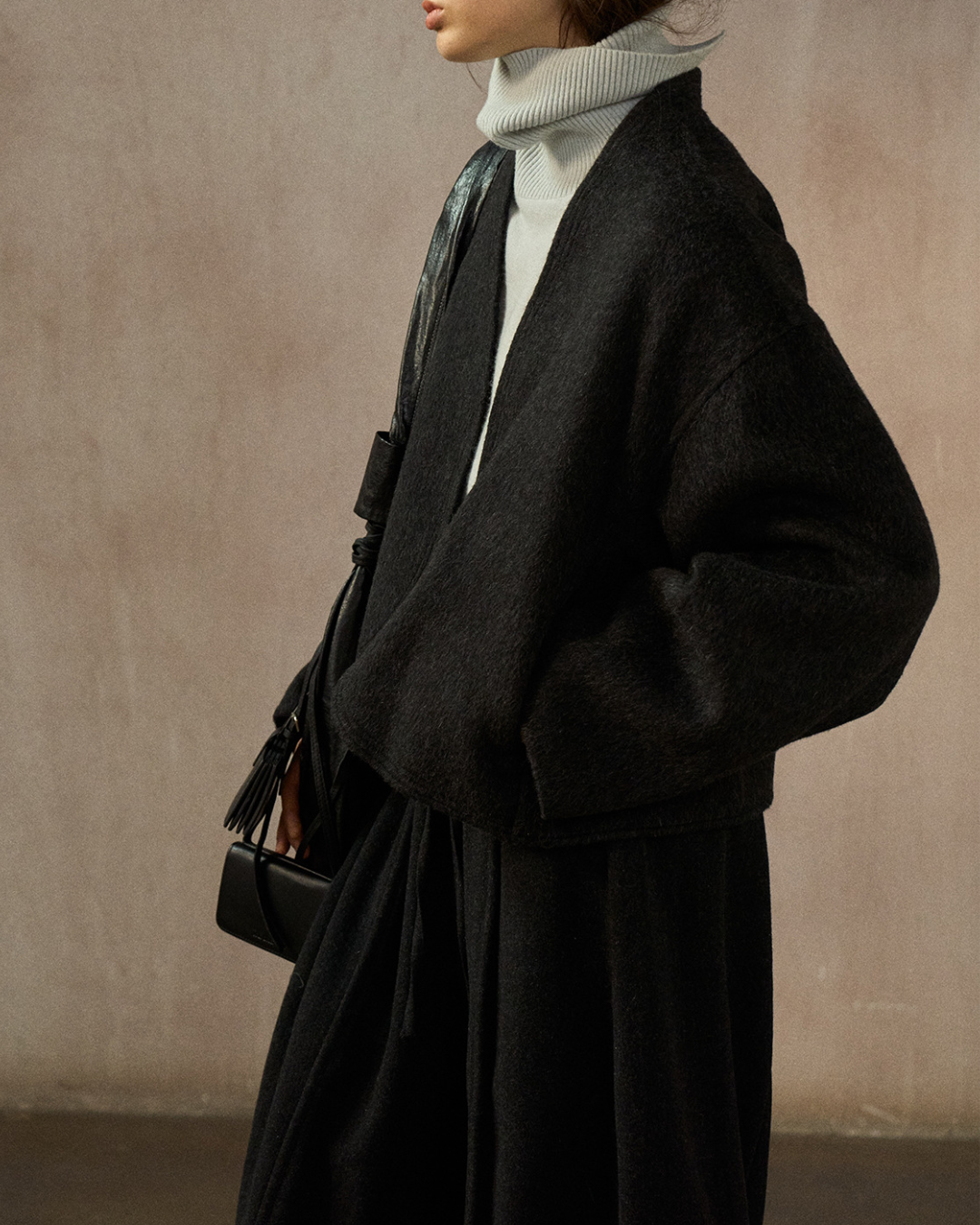 ノーカラーショートジャケット 10245