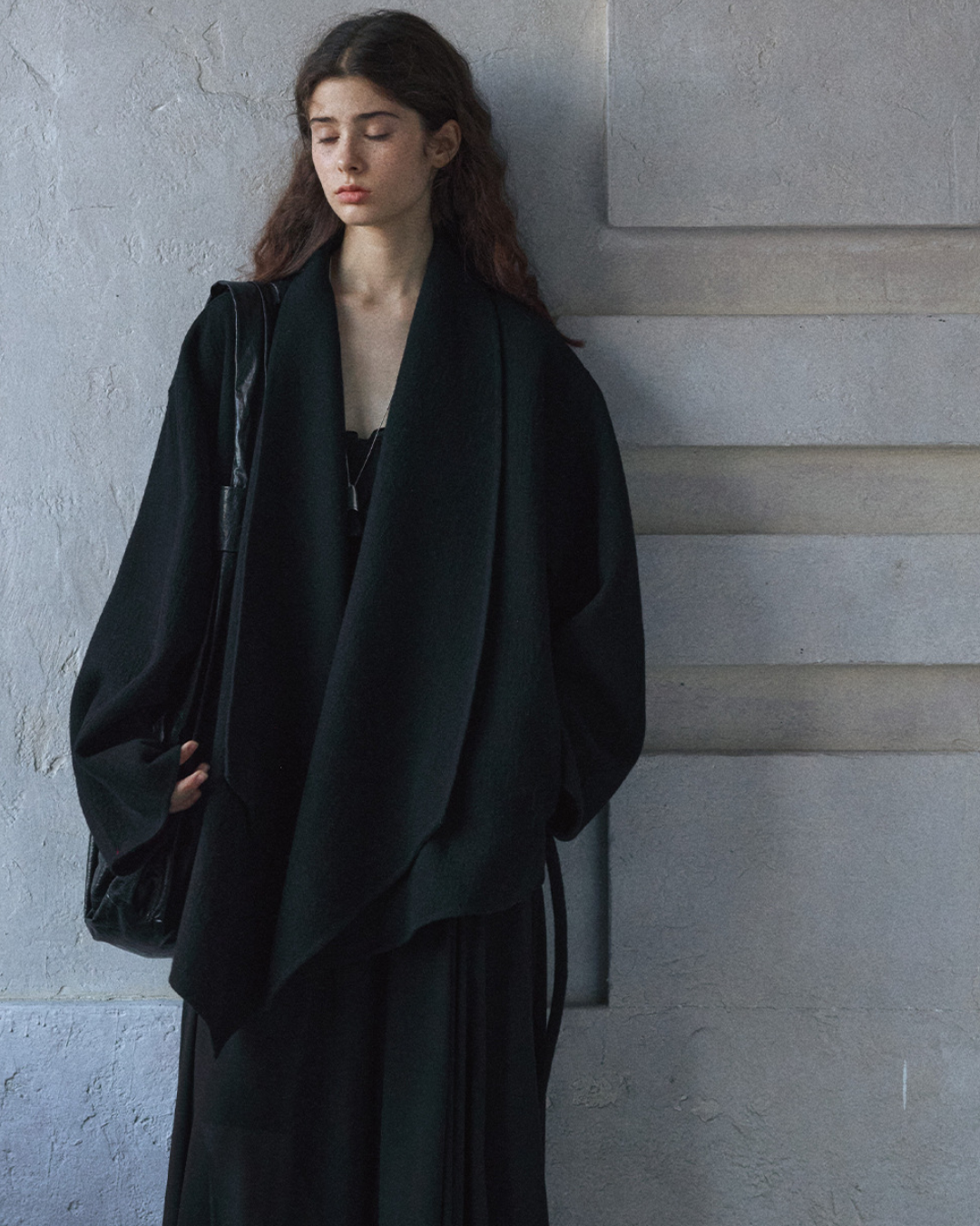 ビッグカラーデザインロングジャケット 10170