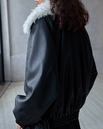 ファーカラージッパージャケット 10287