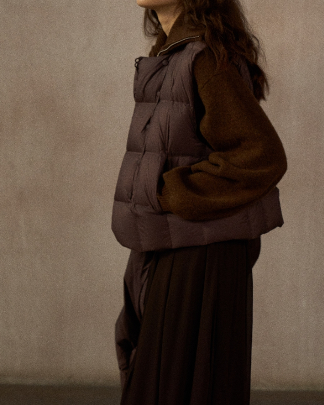 ダウンジャケットショートベスト 10239