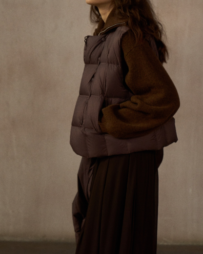 ダウンジャケットショートベスト 10239