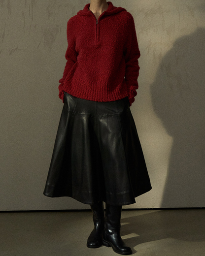 ハーフジッパーフーディープルオーバー 10278