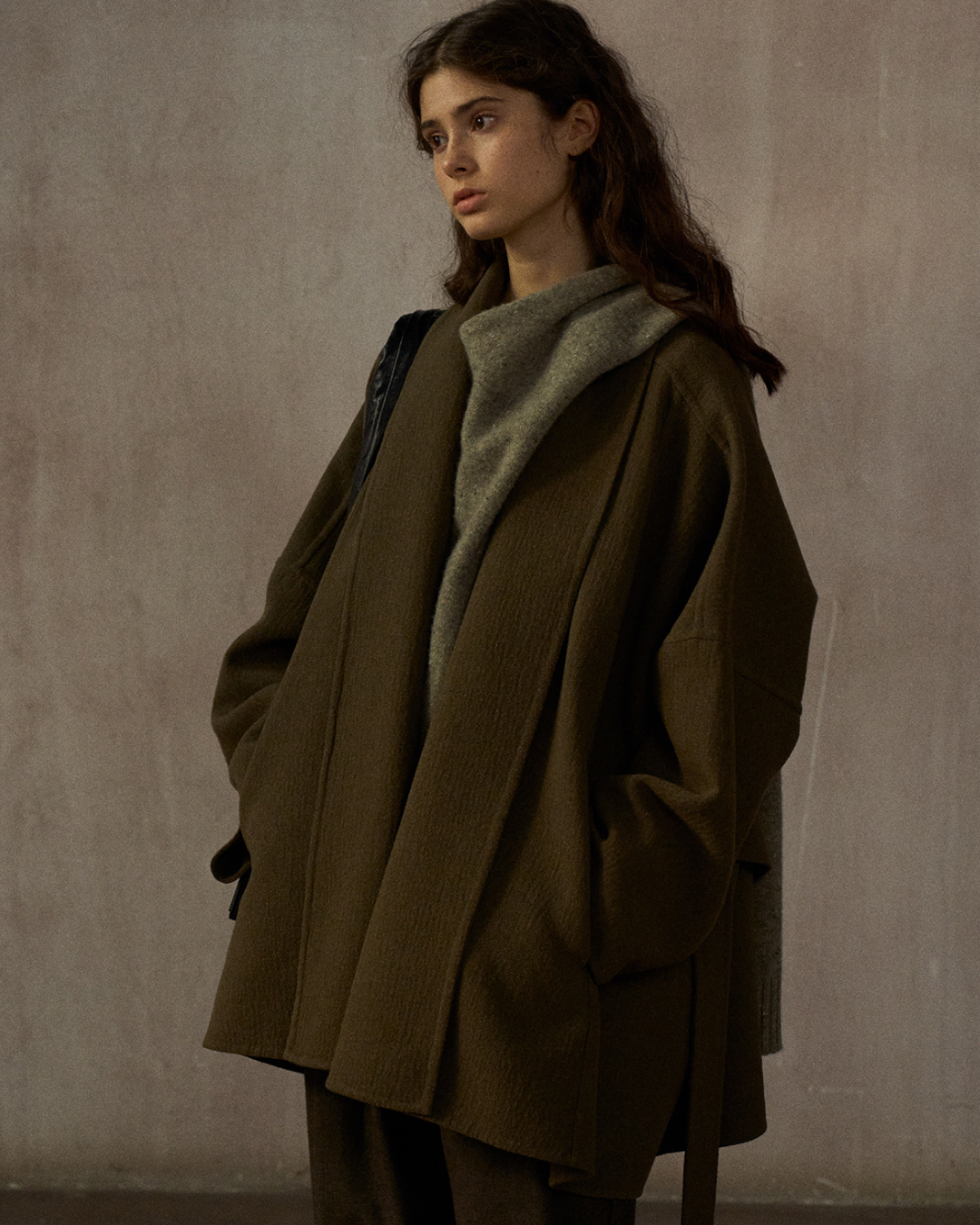 ローブスタイルストラップコート 10384