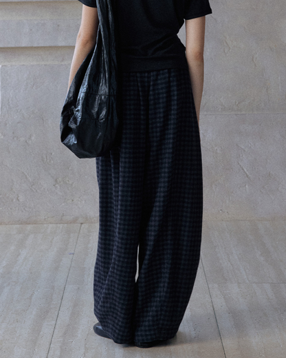 ウエストシャーリングチェック柄パンツ 10180