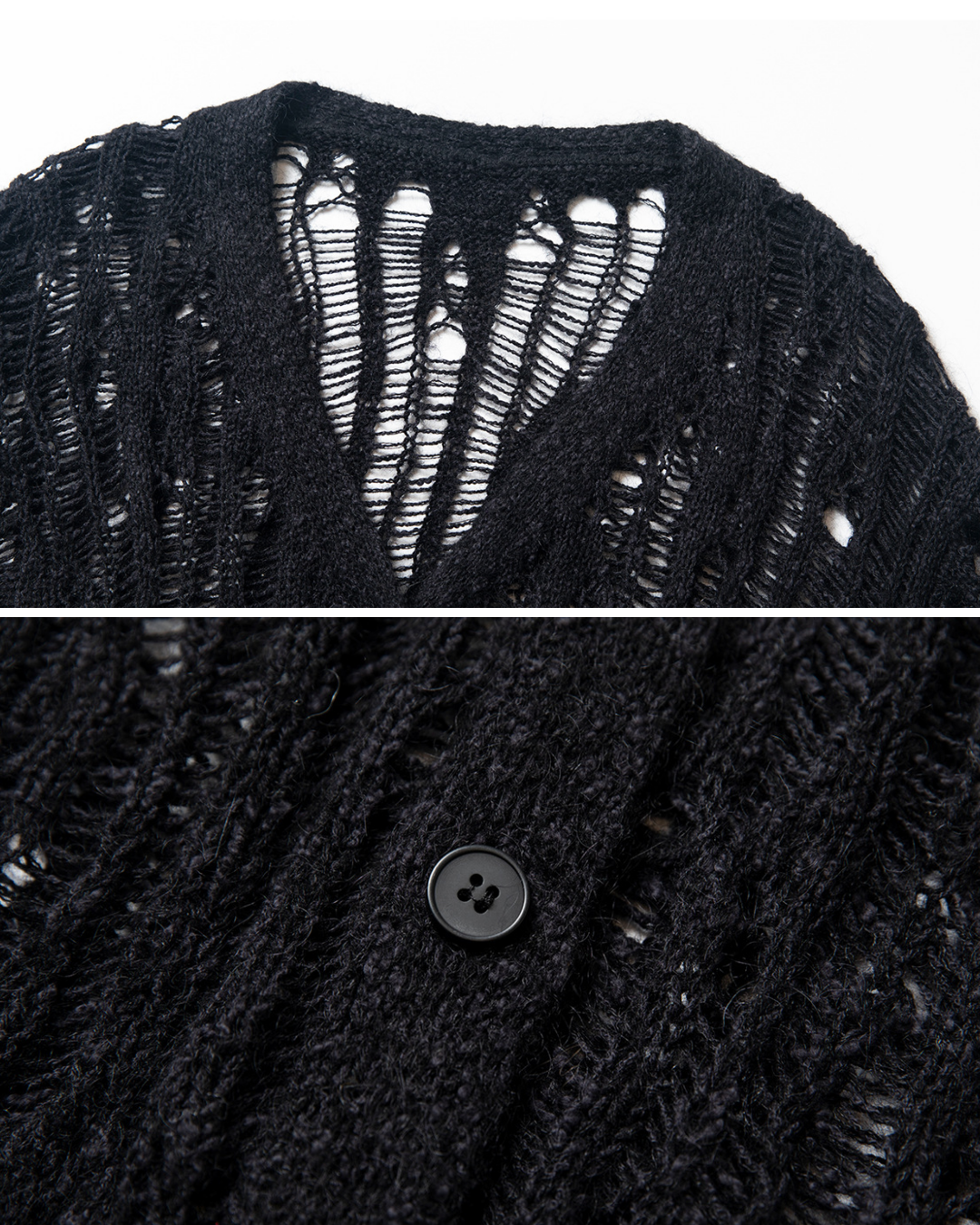 シャープラインメッシュカーディガン 10471