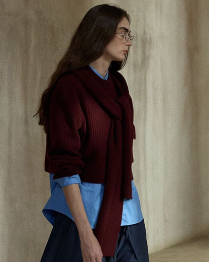 ショートレングスポケットニットプルオーバー 10483