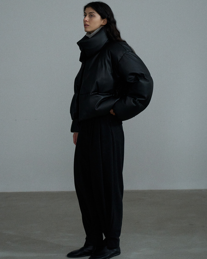 ハイネックコンパクトパファーコート 10373